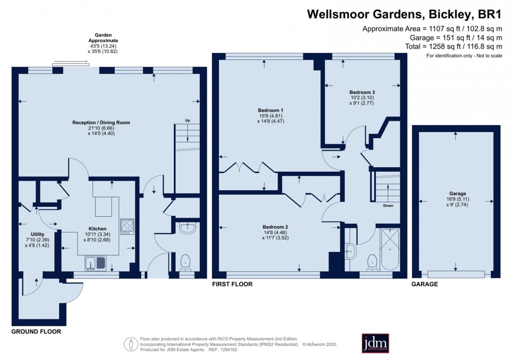 Floorplan for Bickley, Kent