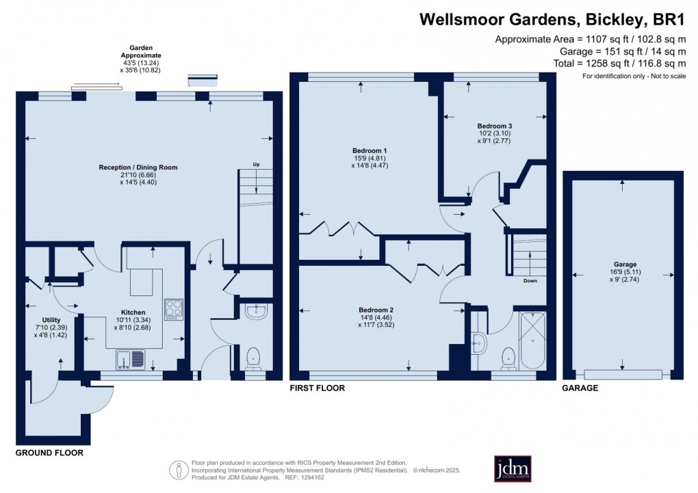 Floorplan for Bickley, Kent