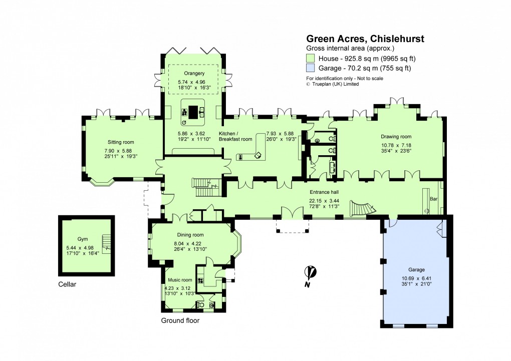 Floorplan for Kemnal Road, Chislehurst, Kent