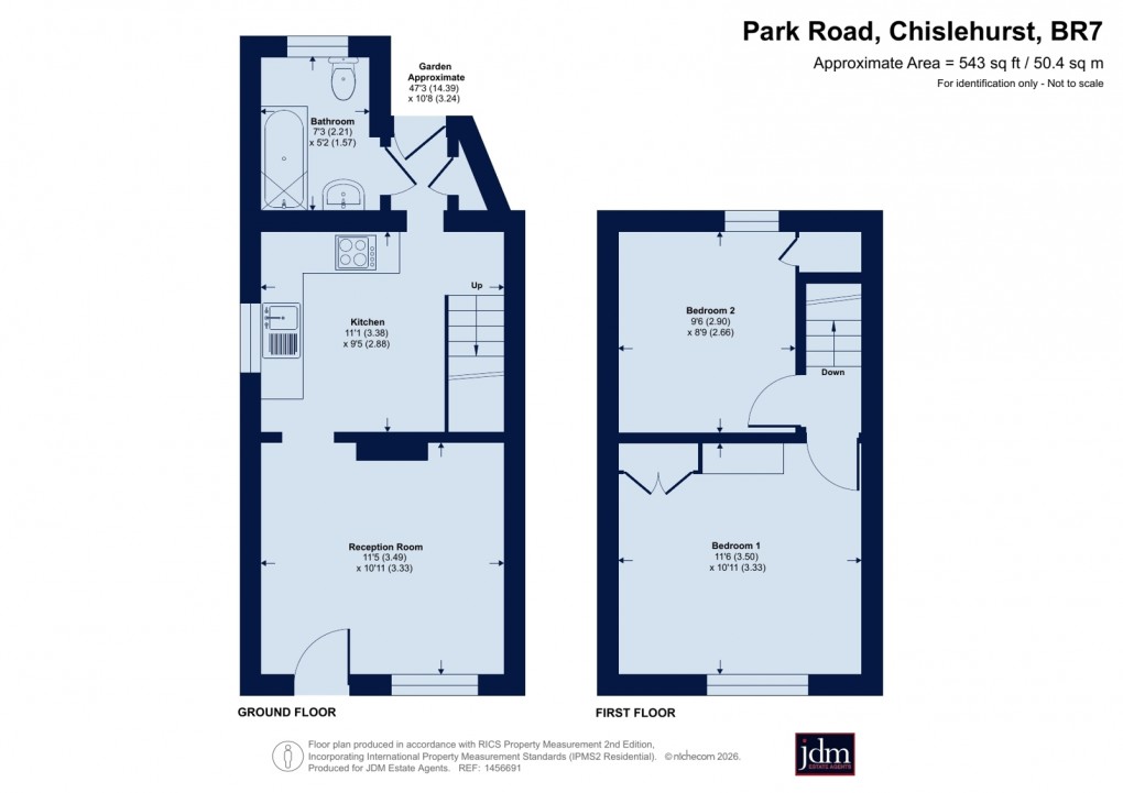 Floorplan for Park Road, Chislehurst, Kent