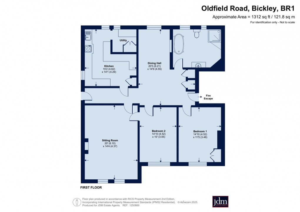 Floorplan for Bickley, Kent
