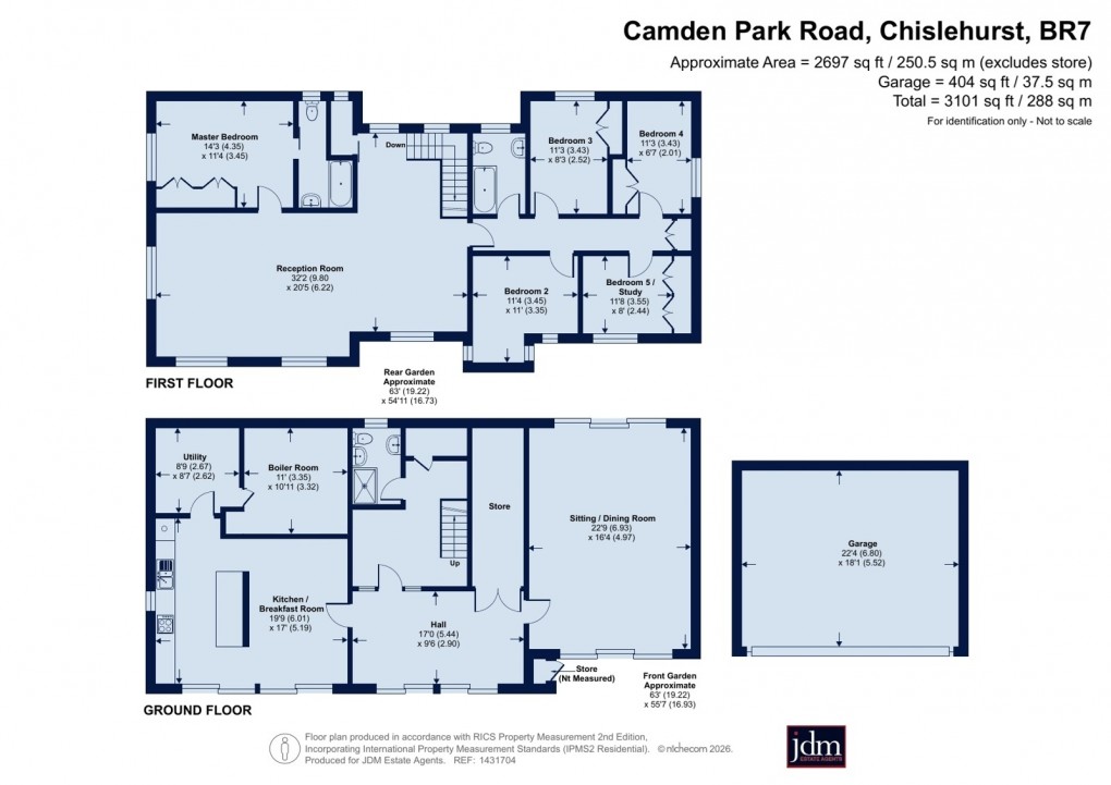 Floorplan for Chislehurst, Kent