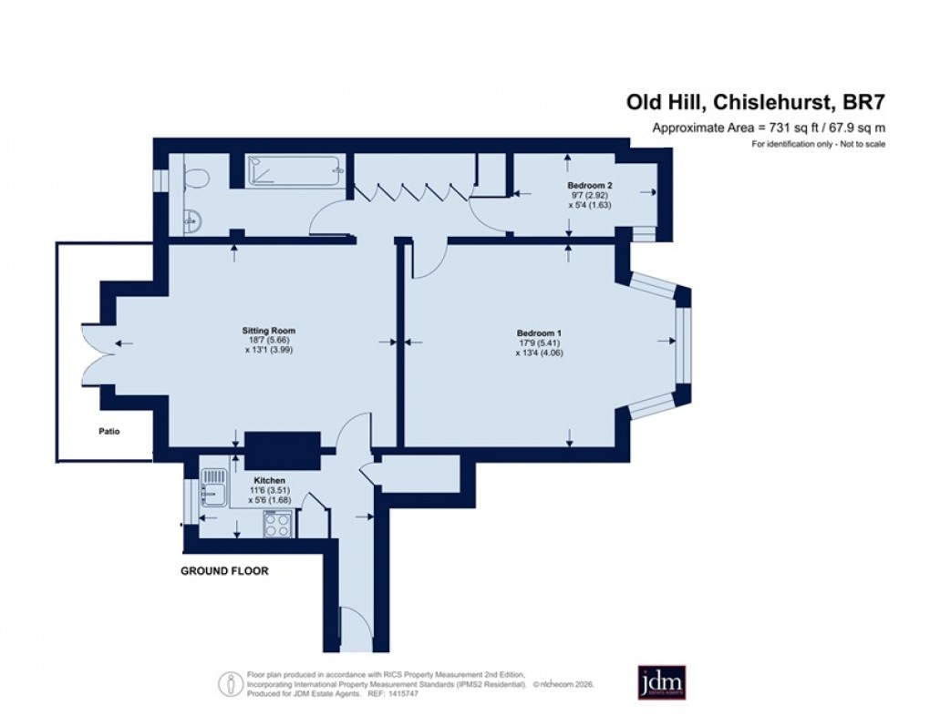 Floorplan for Old Hill, Chislehurst, Kent