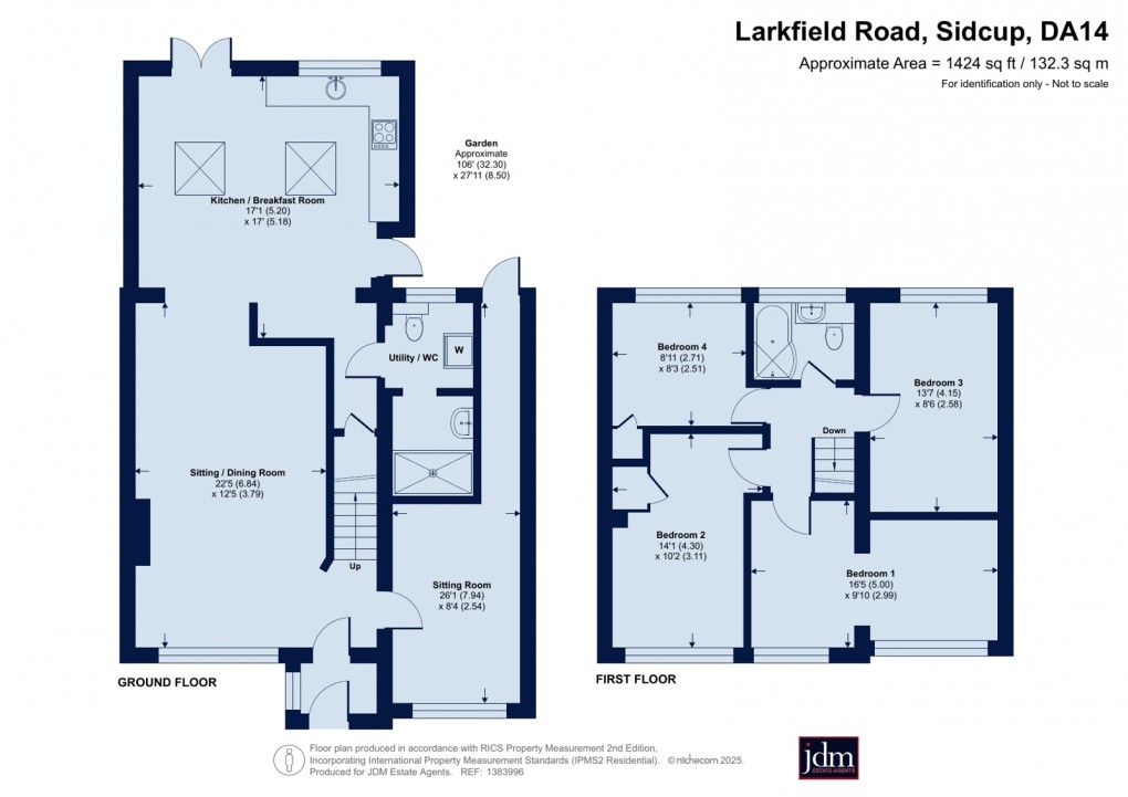 Floorplan for Larkfield Road, Sidcup, Kent