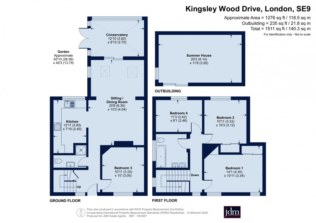 Floorplan for Mottingham, London
