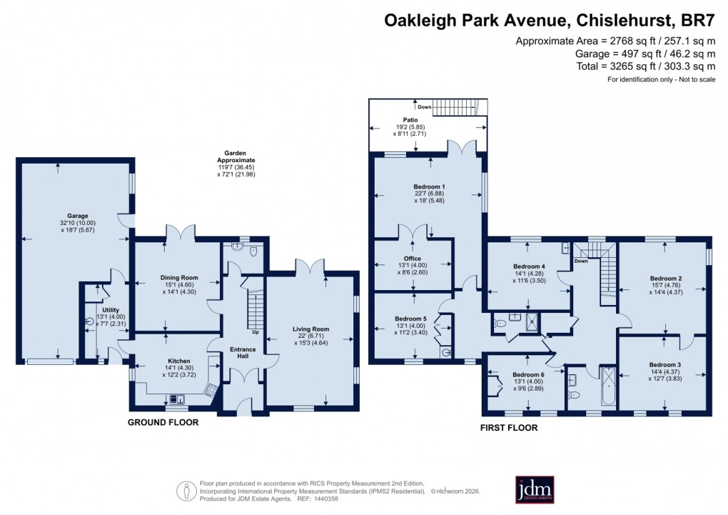 Floorplan for Chislehurst, Kent