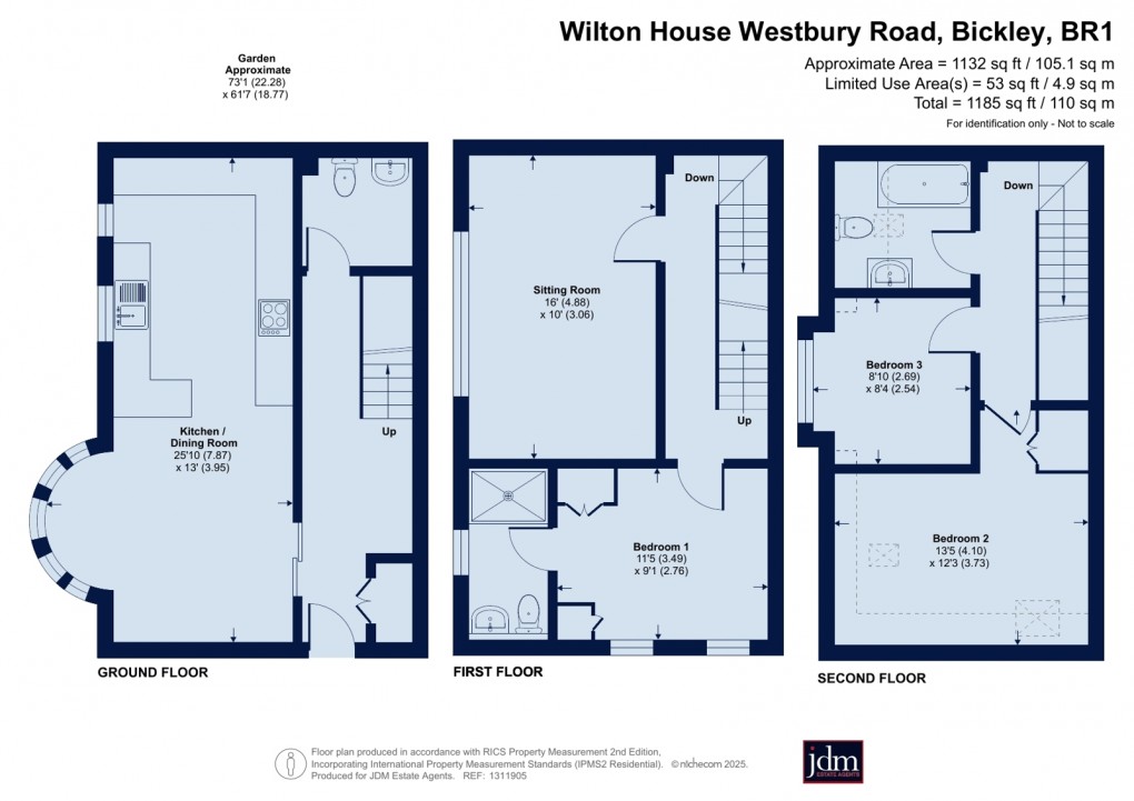 Floorplan for Bickley, Kent