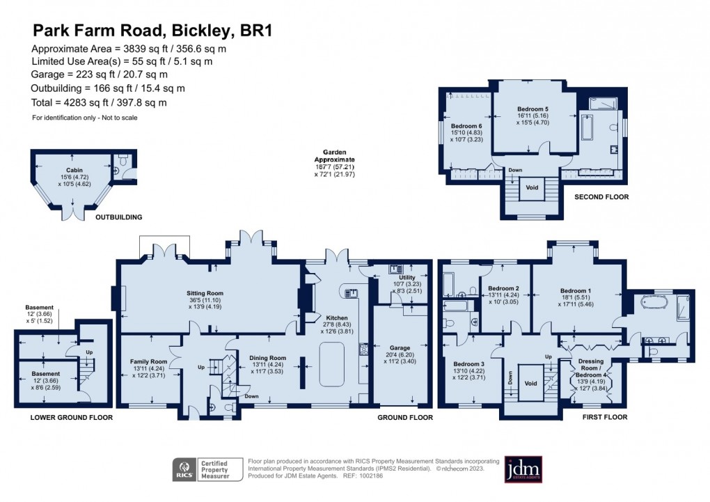 Floorplan for Bickley, Kent