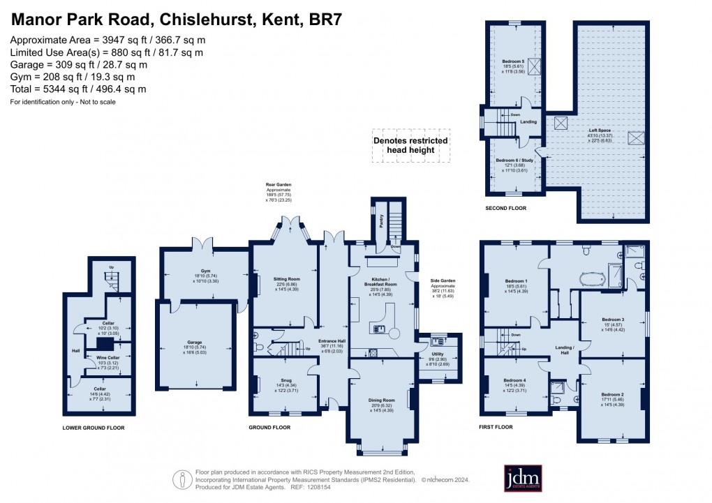 Floorplan for Chislehurst, Kent