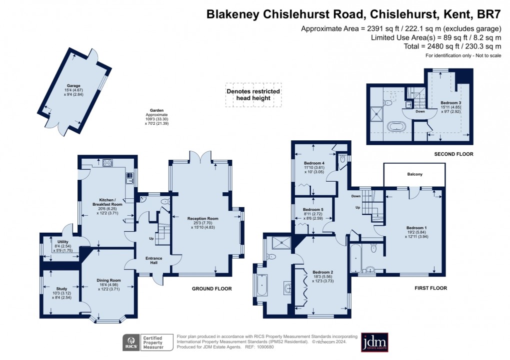 Floorplan for Chislehurst, Kent