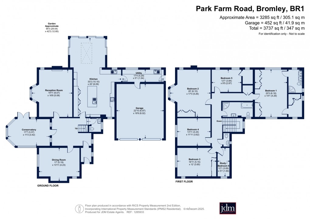 Floorplan for Bickley, Kent