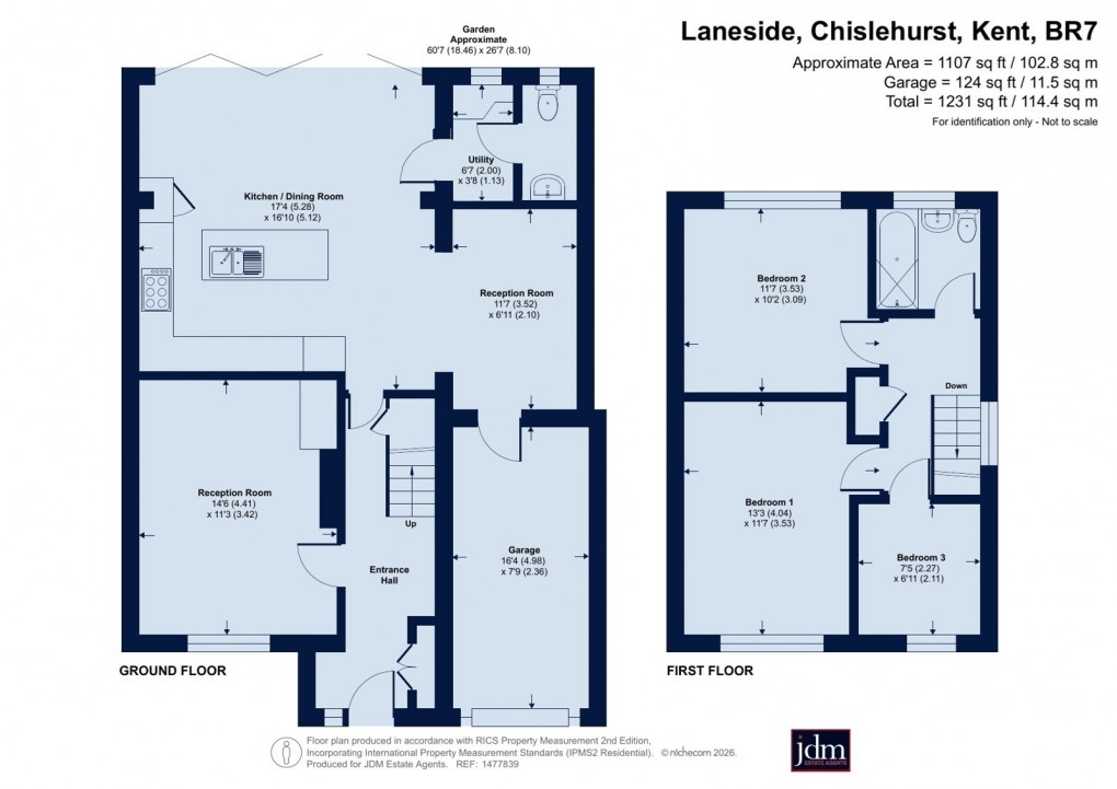 Floorplan for Chislehurst, Kent