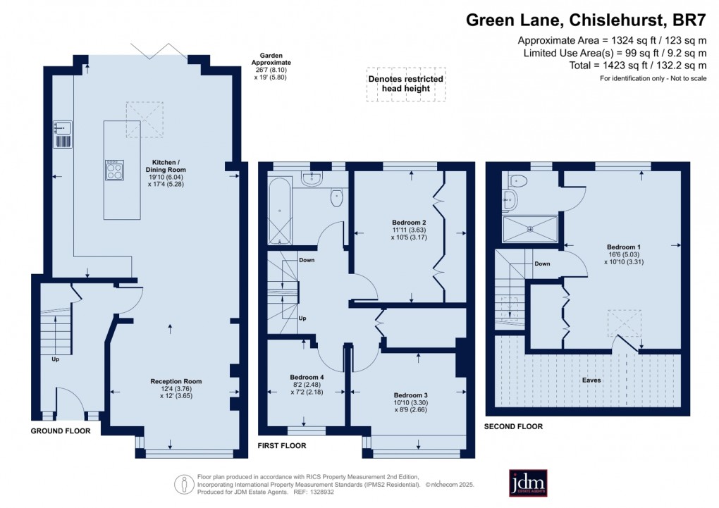 Floorplan for Green Lane, Chislehurst, Kent