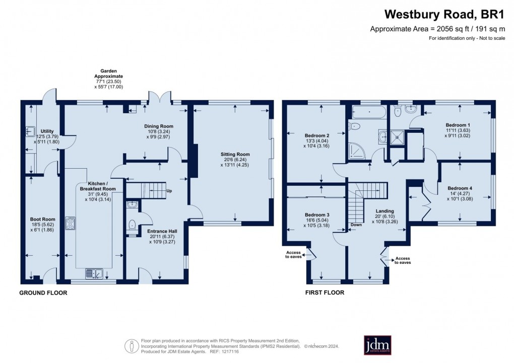 Floorplan for Bickley, Kent