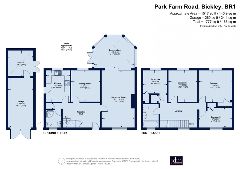 Floorplan for Bickley, Kent