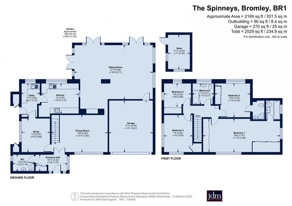 Floorplan for Bickley, Kent