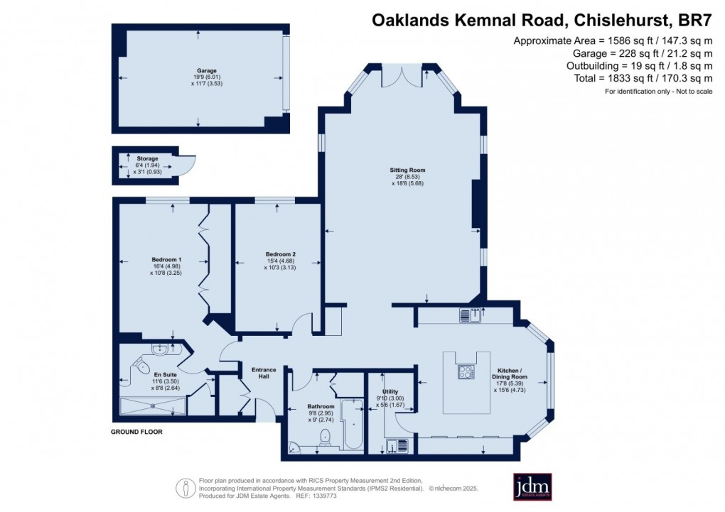 Floorplan for Chislehurst, Kent