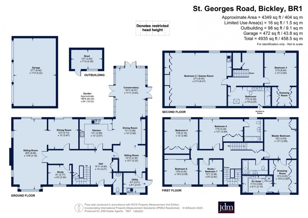 Floorplan for Bickley, Kent