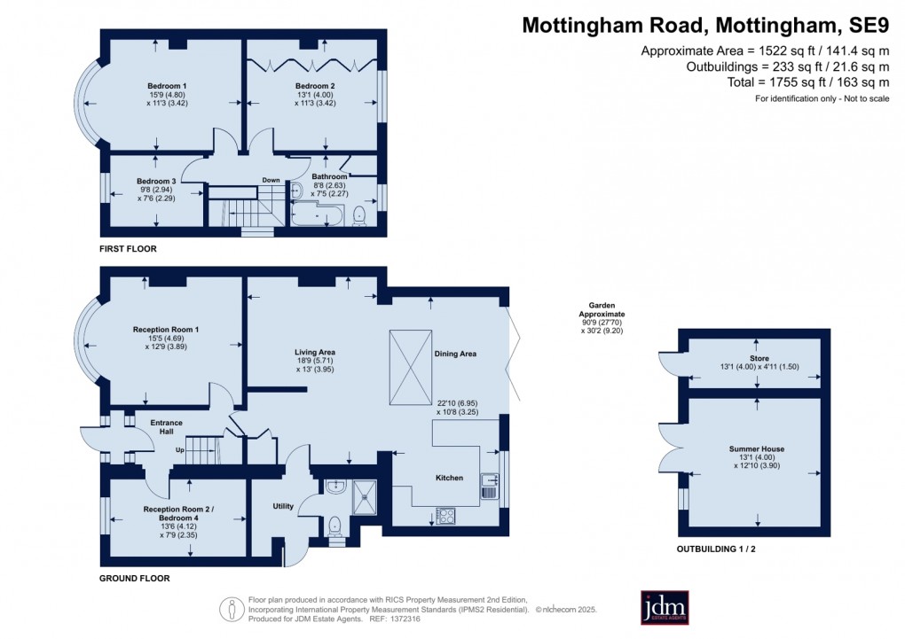 Floorplan for Mottingham, London