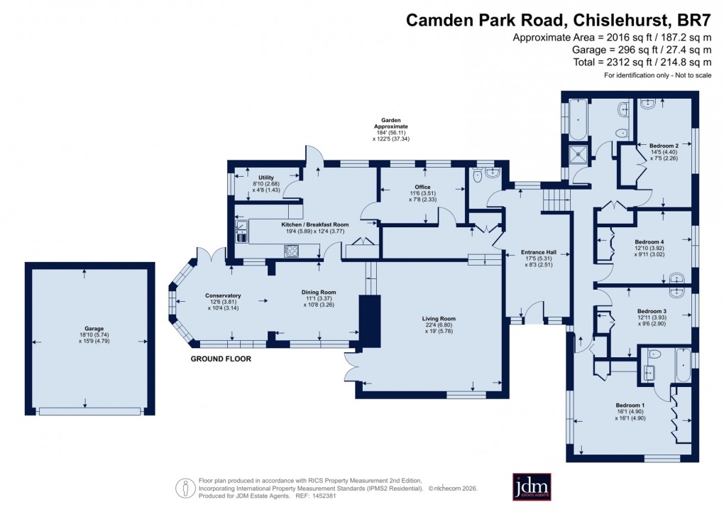 Floorplan for Chislehurst, Kent