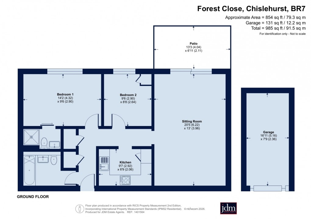 Floorplan for Chislehurst, Kent