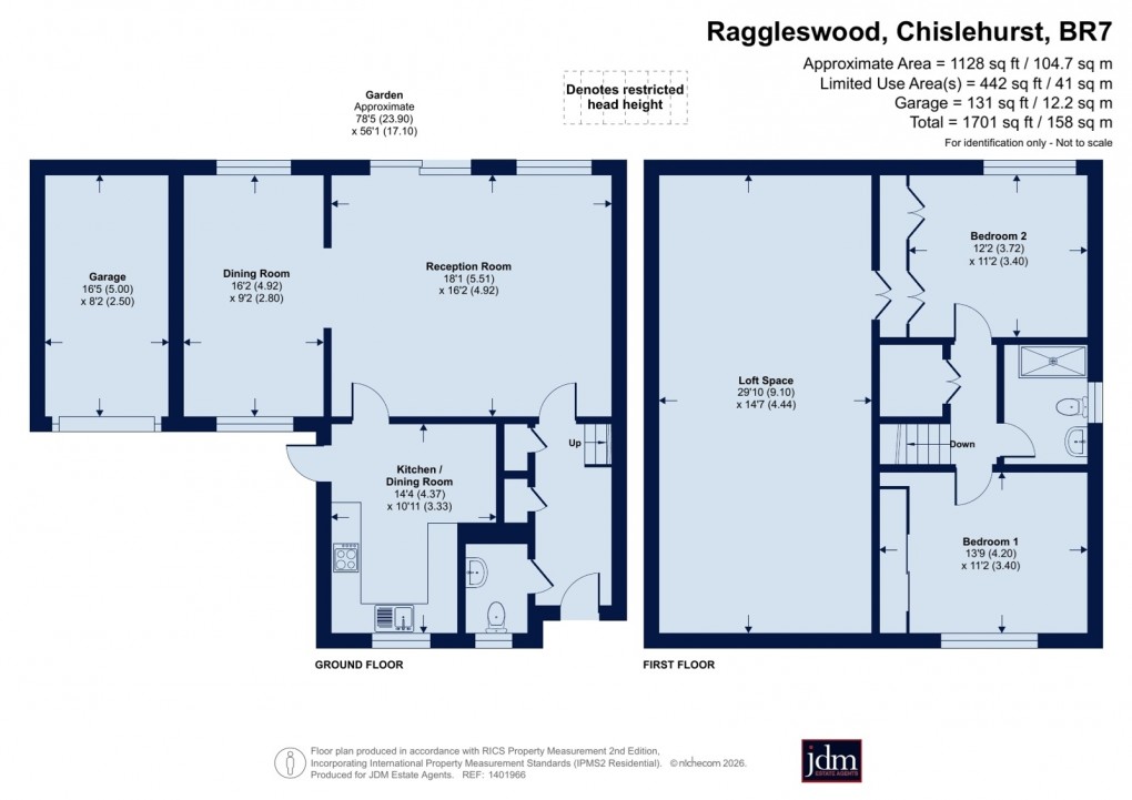 Floorplan for Chislehurst, Kent
