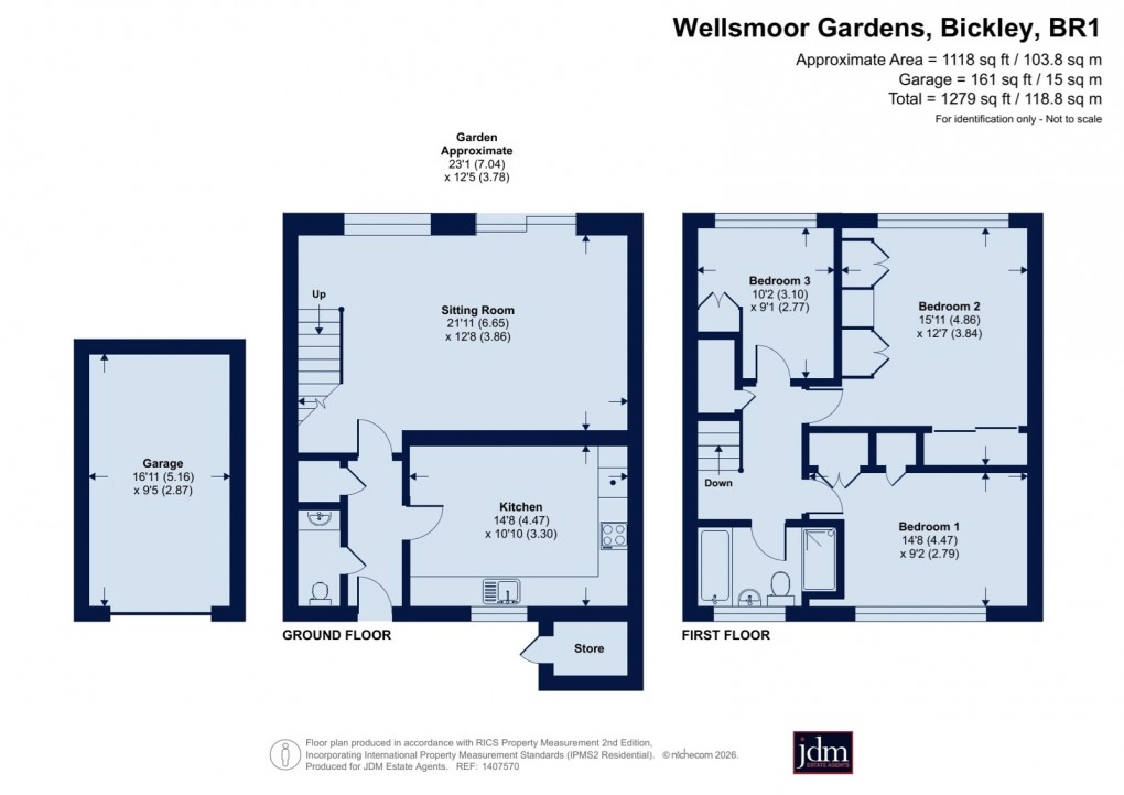 Floorplan for Bickley, Kent