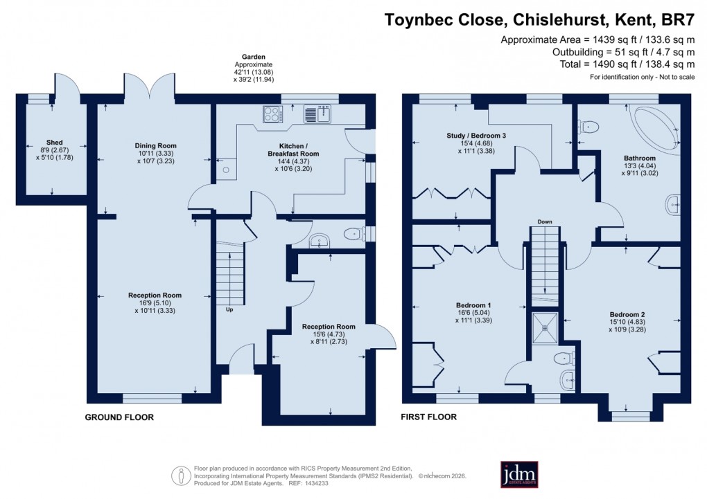 Floorplan for Chislehurst, Kent