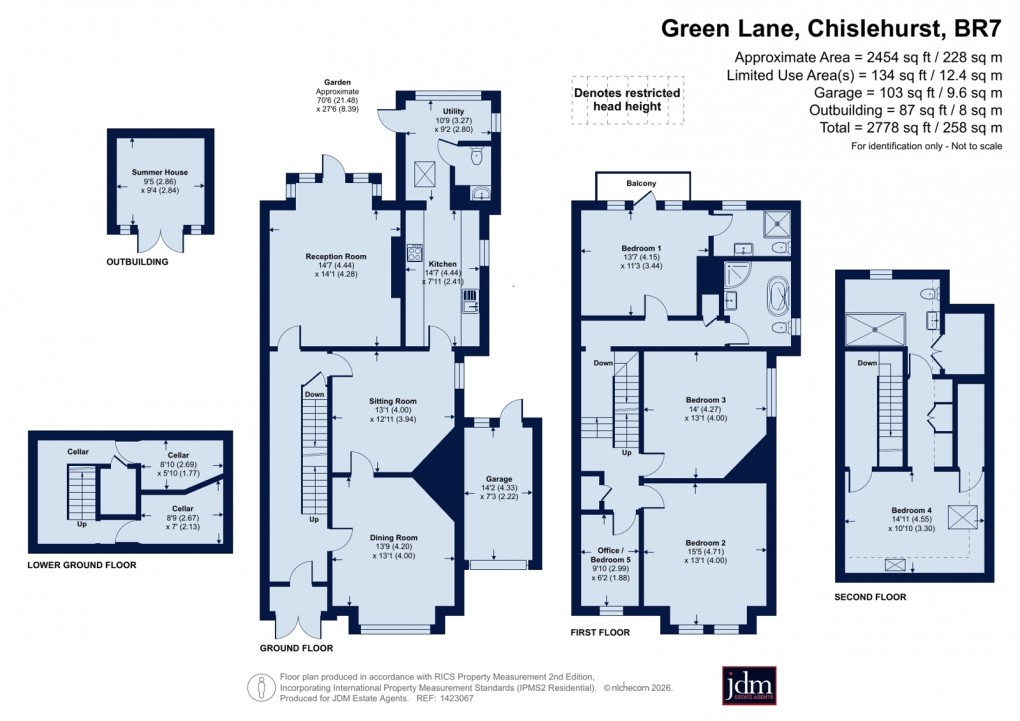 Floorplan for Chislehurst, Kent