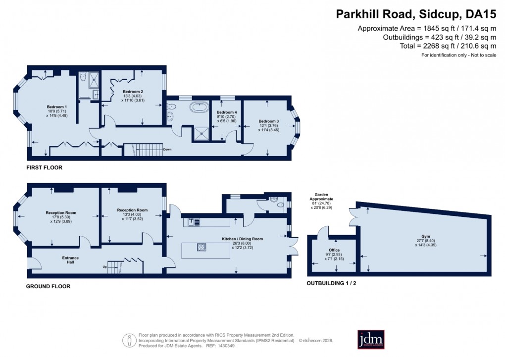 Floorplan for Sidcup, Kent