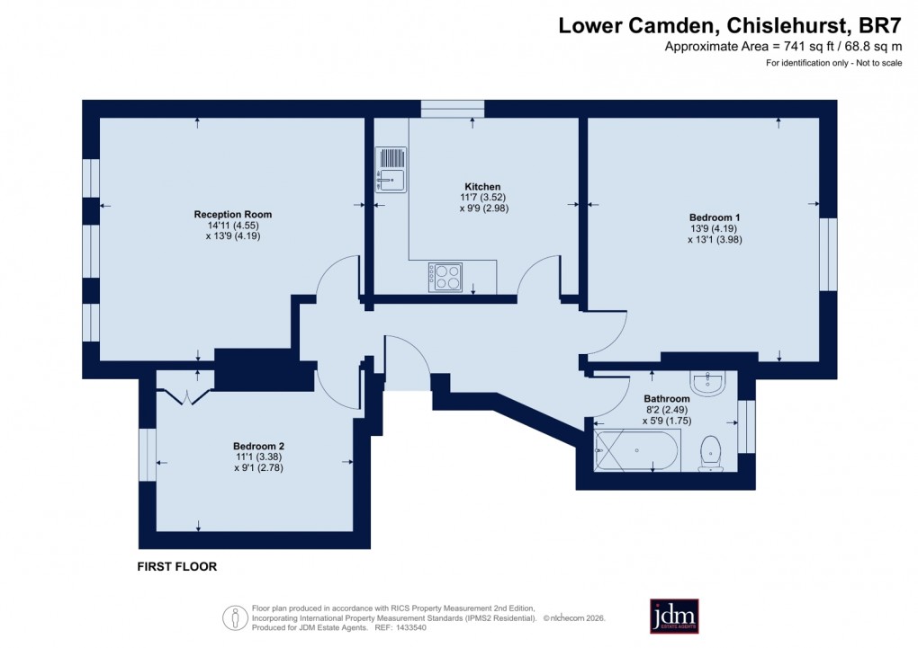 Floorplan for Chislehurst, Kent