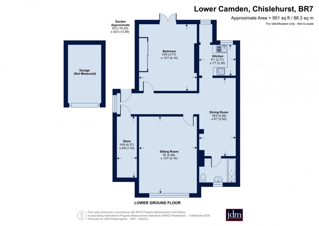 Floorplan for Chislehurst, Kent