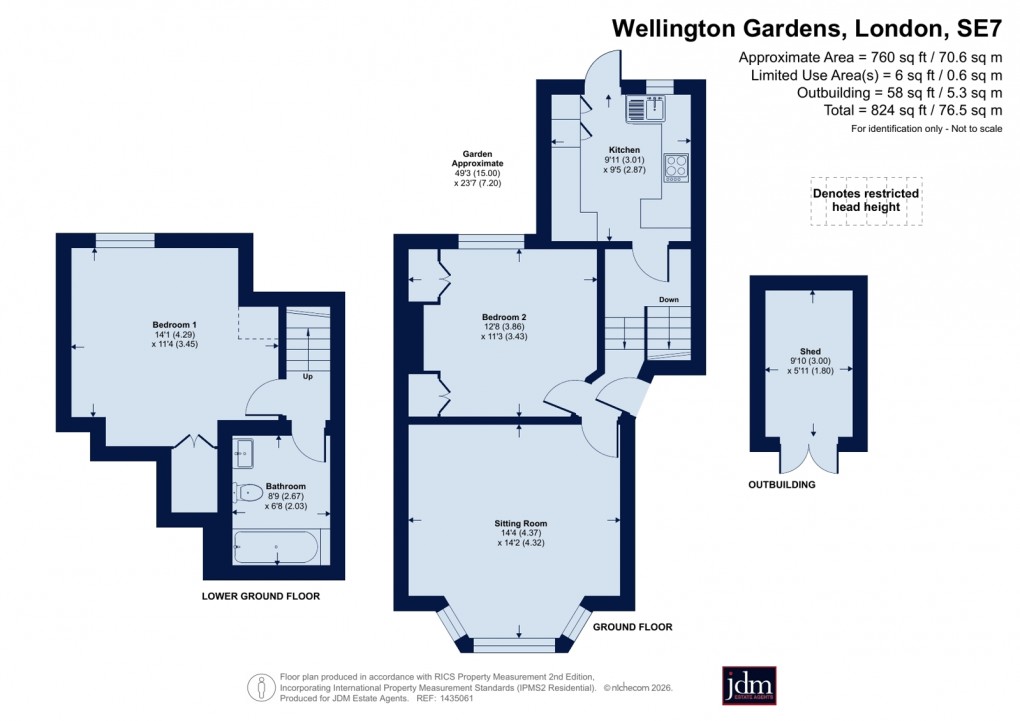 Floorplan for Charlton, London