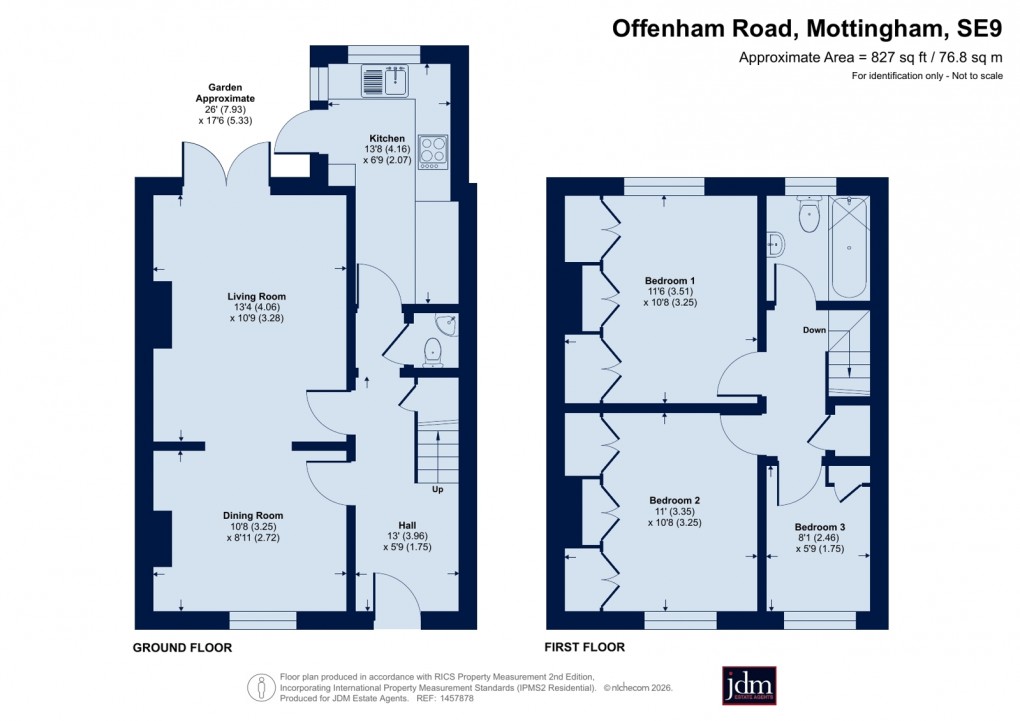 Floorplan for Offenham Road, Mottingham, London