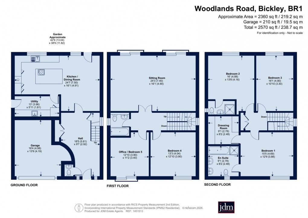 Floorplan for Bickley, Kent