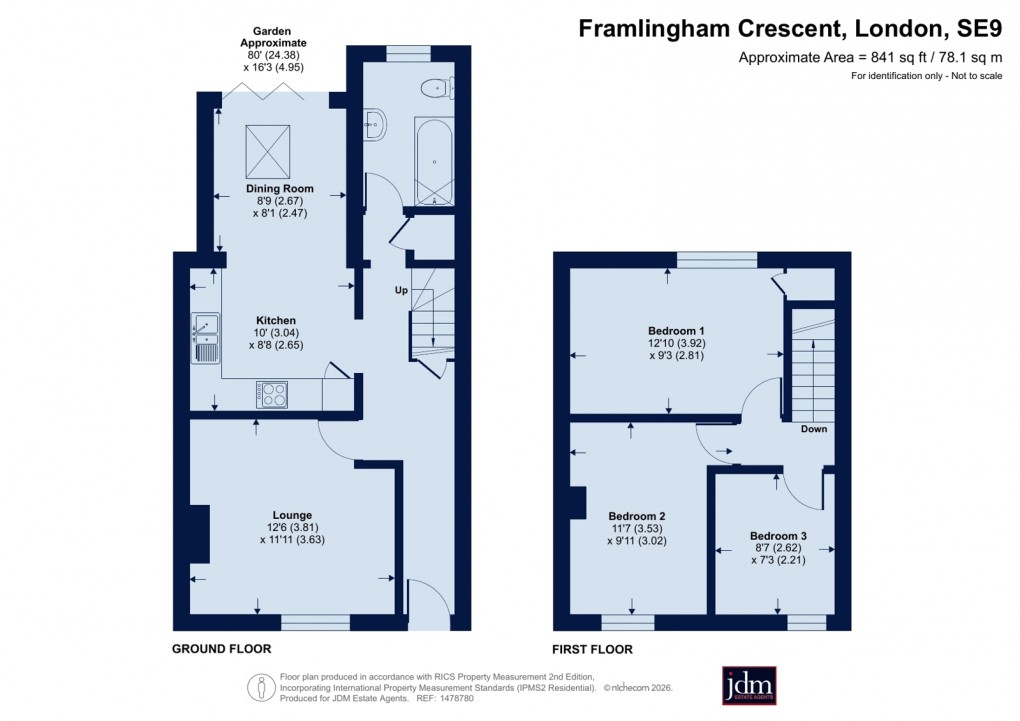 Floorplan for Mottingham, London