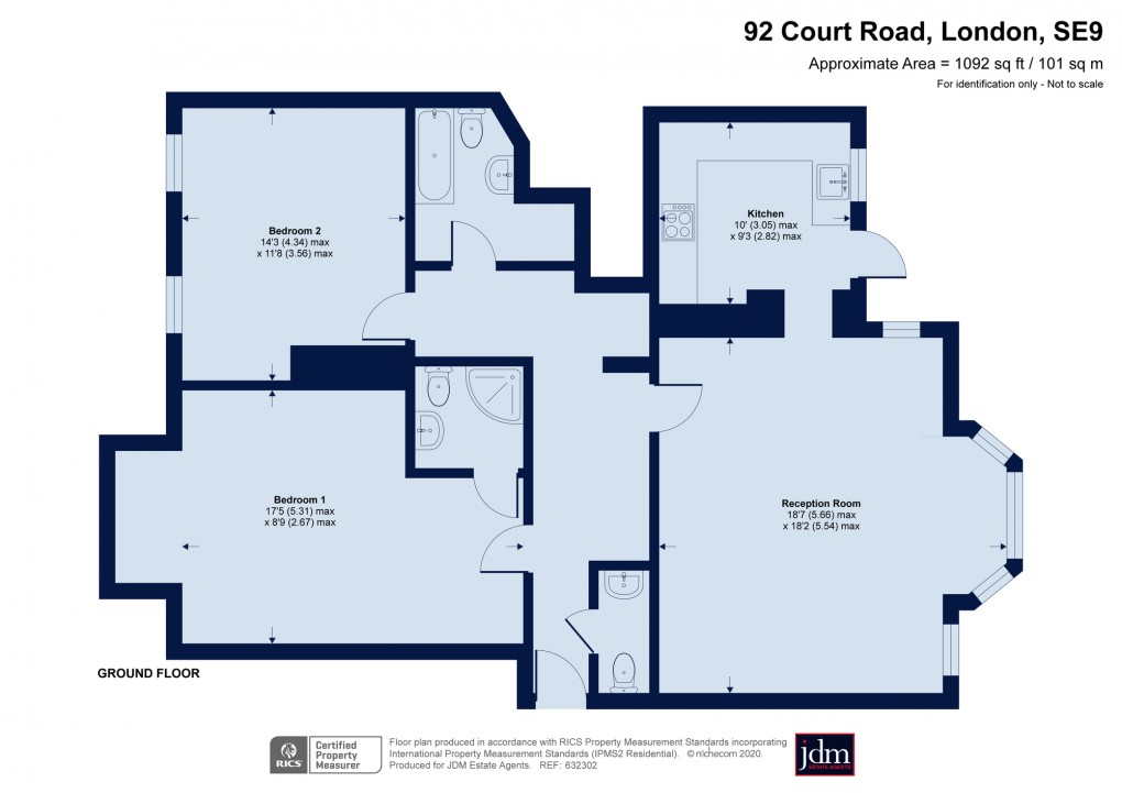 Floorplan for Eltham, London