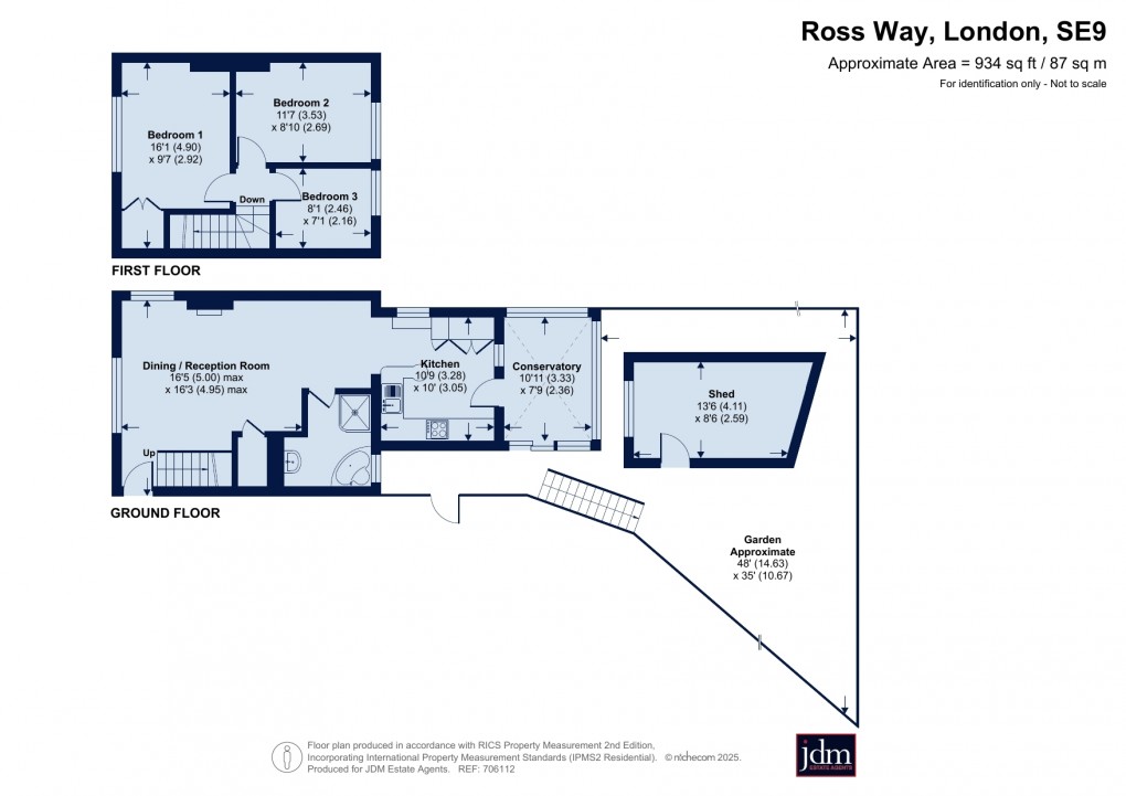 Floorplan for Ross Way, Eltham, London