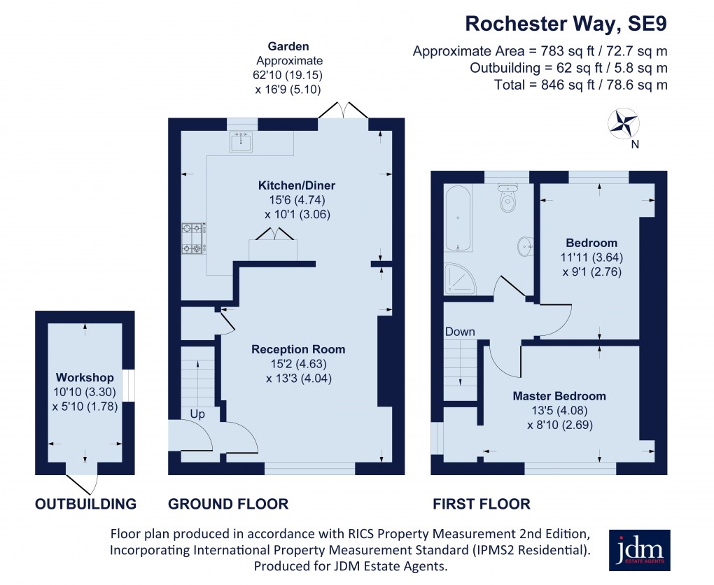 Floorplan for Rochester Way, Eltham, London