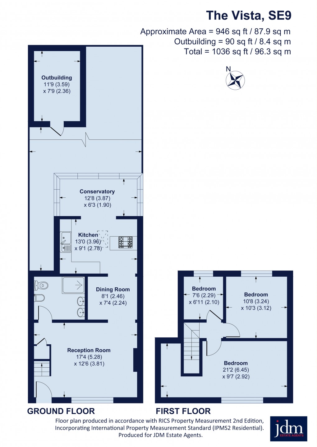 Floorplan for The Vista, Eltham, London
