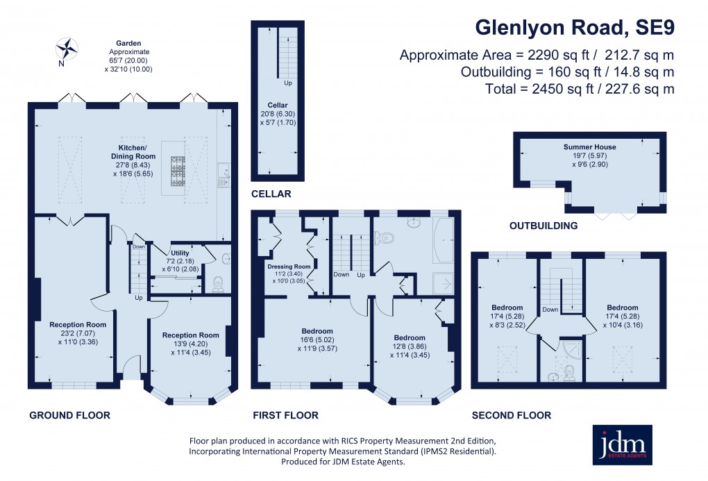 Floorplan for Glenlyon Road, Eltham, London