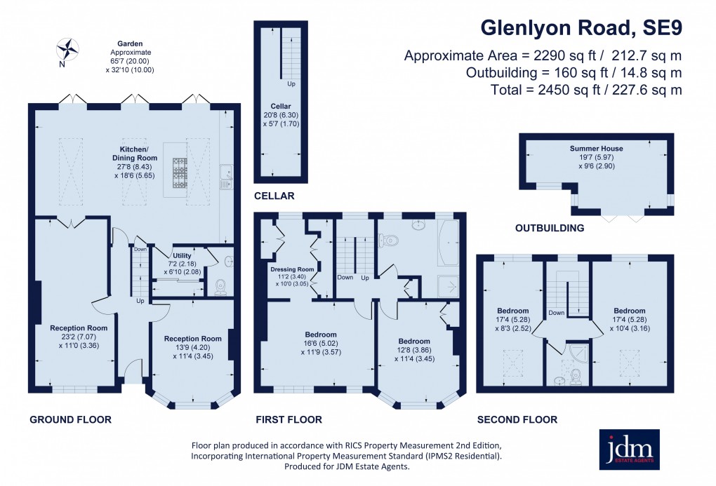 Floorplan for Glenlyon Road, Eltham, London