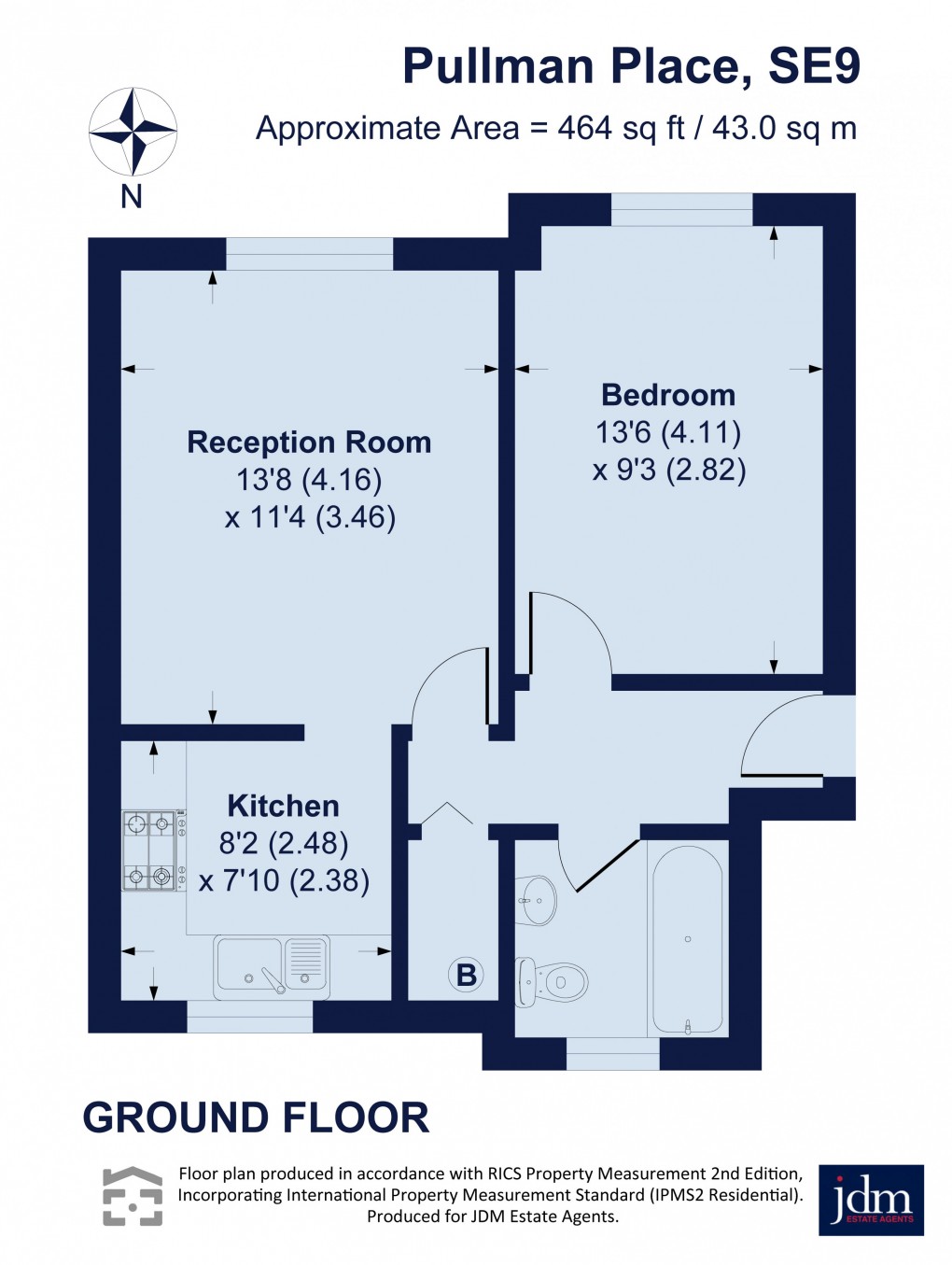 Floorplan for Pullman Place, Eltham, London