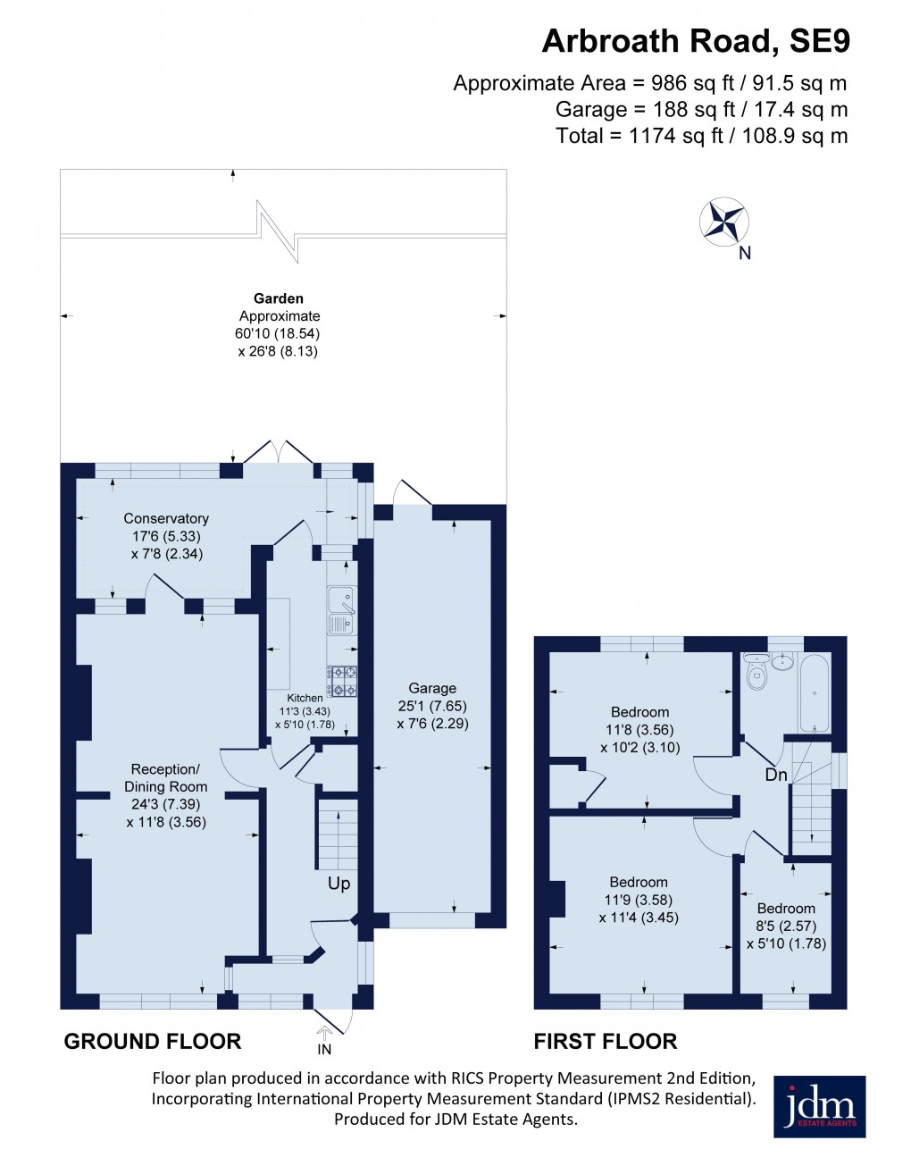 Floorplan for Arbroath Road, Eltham, London