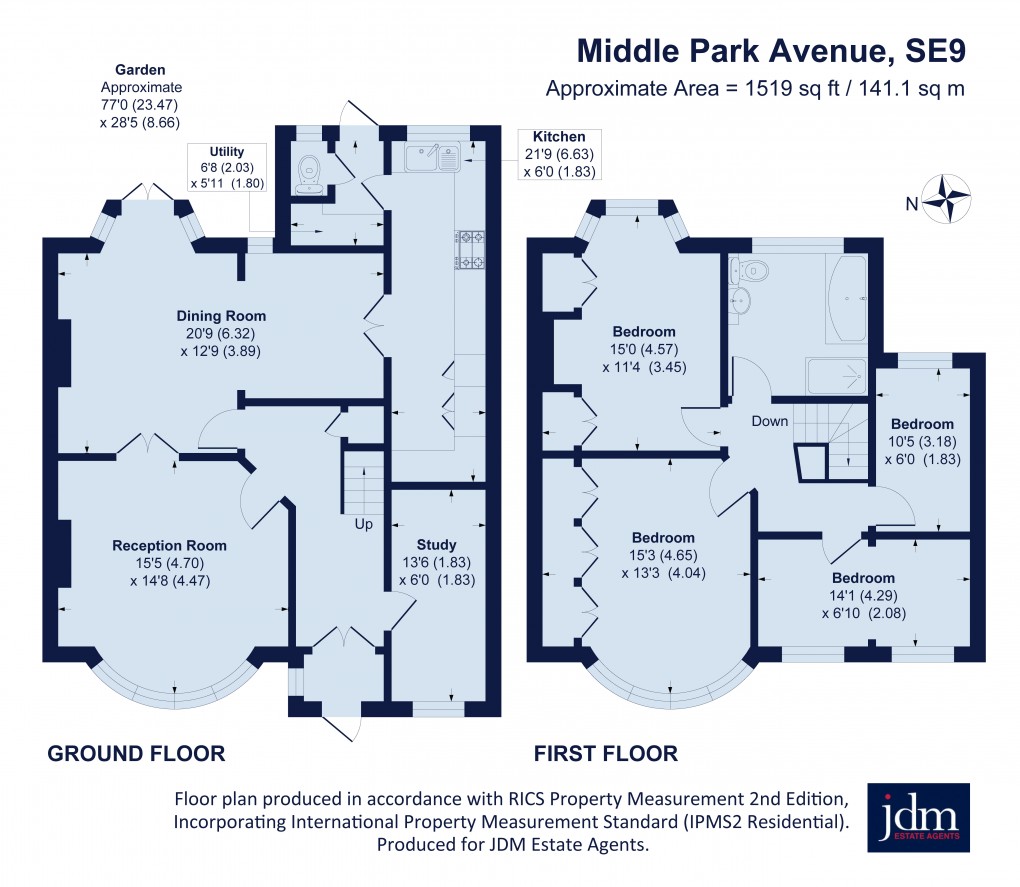 Floorplan for Middle Park Avenue, Eltham, London