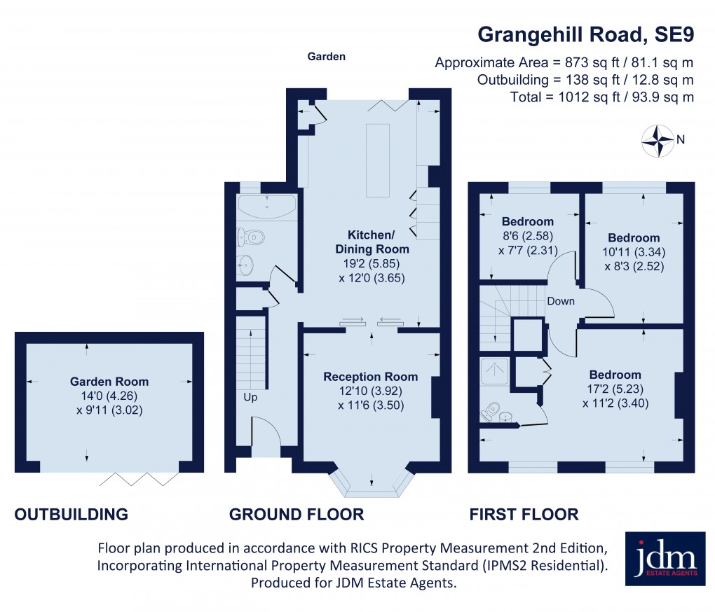 Floorplan for Grangehill Road, Eltham, London