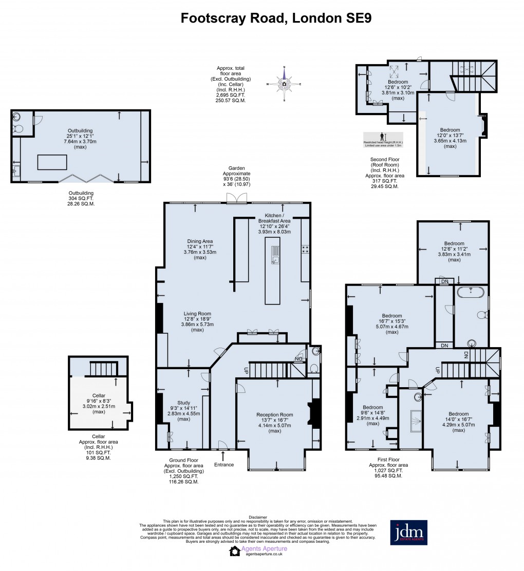 Floorplan for Footscray Road, New Eltham, London