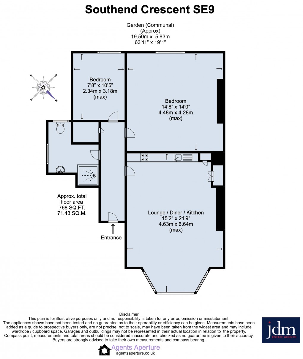 Floorplan for Southend Crescent, Eltham, London