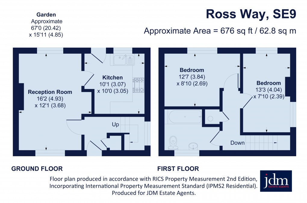 Floorplan for Ross Way, Eltham, London