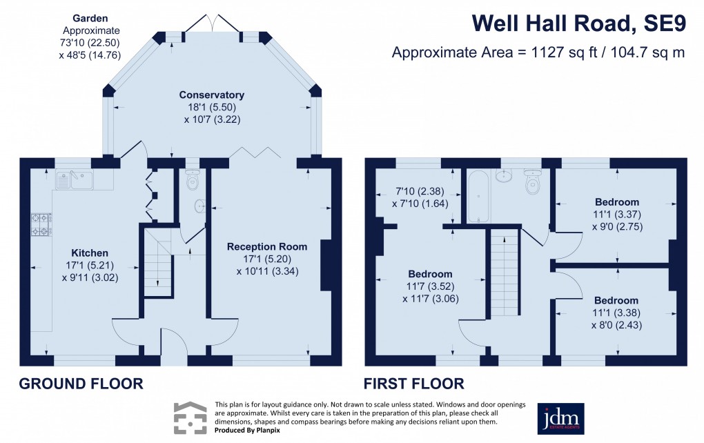 Floorplan for Well Hall Road, Eltham, London